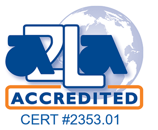 A2LA Cert #2553.01